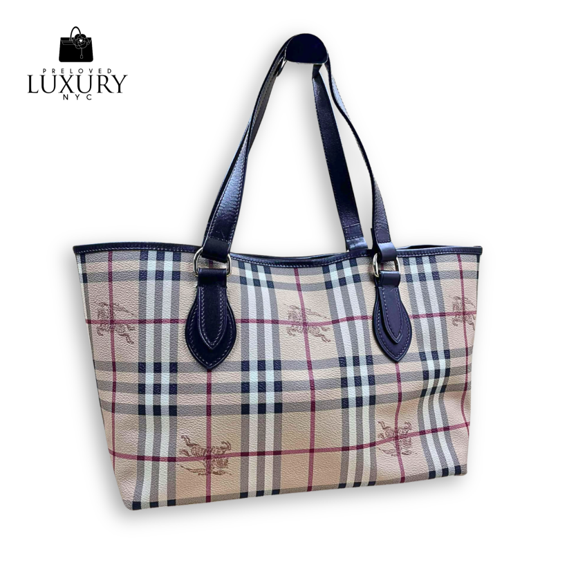 BURBERRY Horse logo tote bag