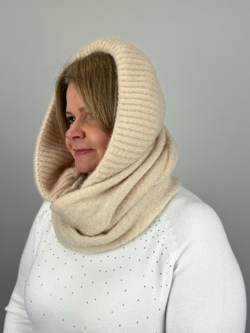 Czapko komin - 48495 - beż