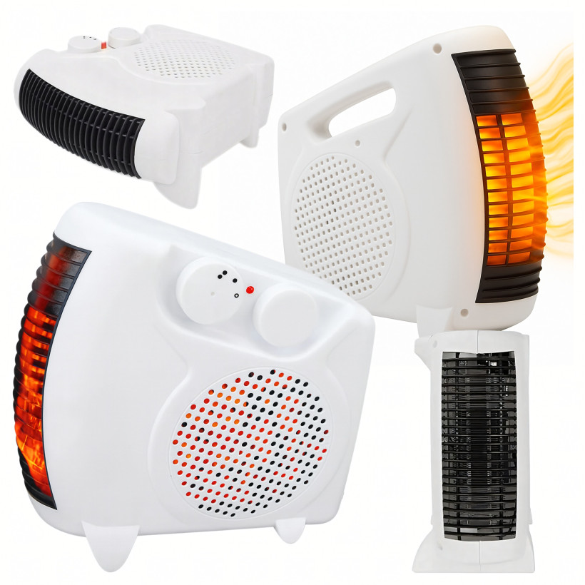 Termowentylator Porzenośny 600W – kompaktowa farelka z termostatem