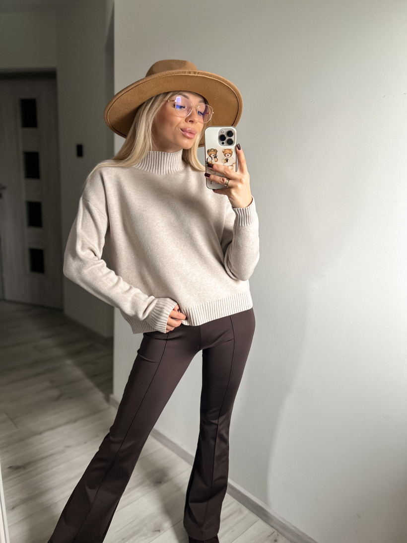 Półgolf dzianina krótki 3117