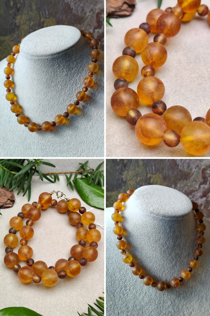 Naszyjnik z naturalnego bursztynu bałtyckiego – klasyczna biżuteria na prezent 