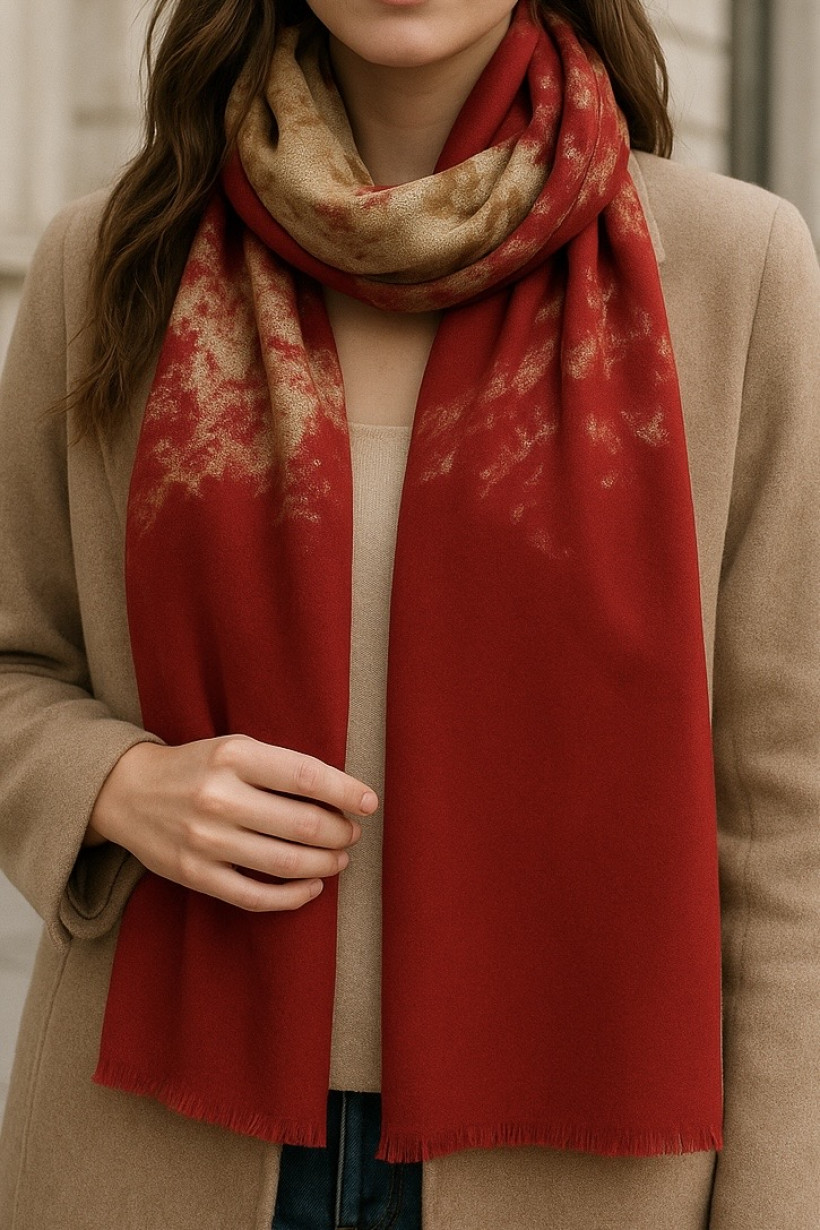Szal czerwony 1663