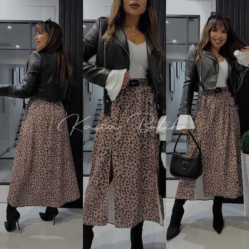 Spódniczka Wiskozowa Viva By Mia Fango&Czekoladowe Groszki