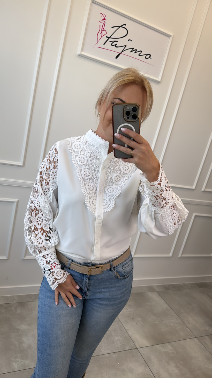 Koszula haftowane rękawy 13875