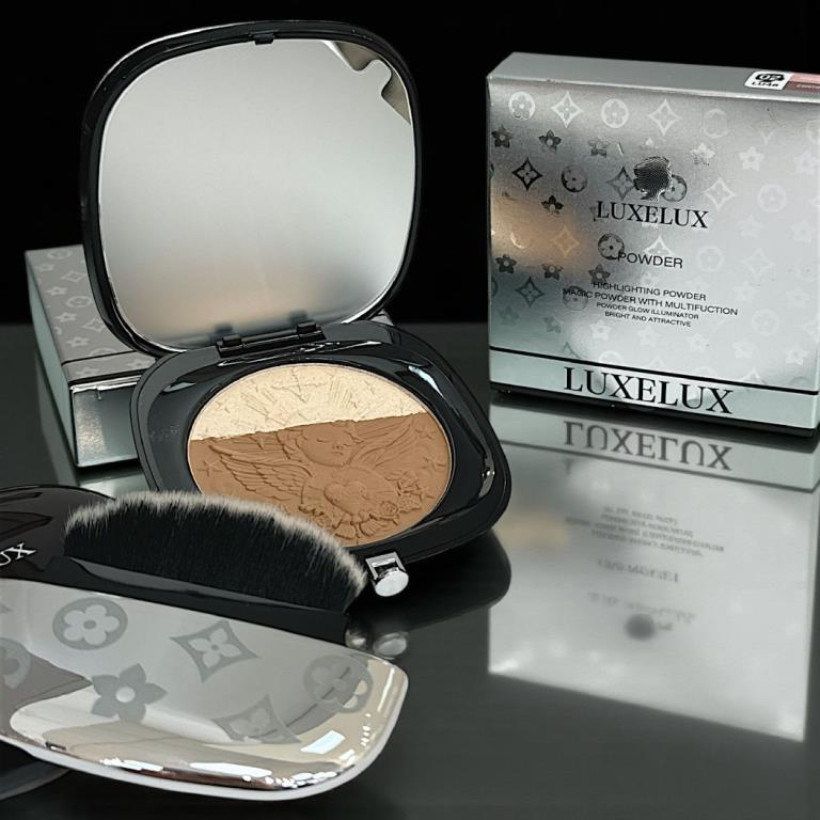 ROZŚWIETLACZ + BRONZER z pędzelkiem