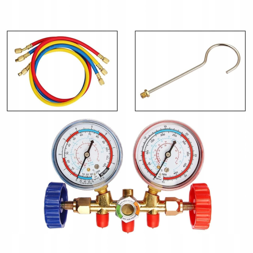 TESTER NAPEŁNIANIA DO KLIMATYZACJI MIERNIK ZESTAW R12 R22 R404A R134A