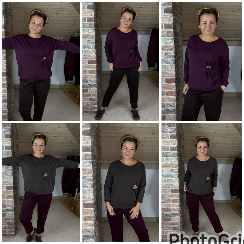 Sweterek ze zdobieniem