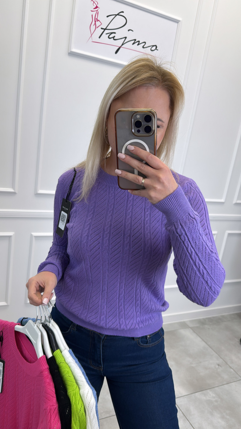 Sweter ażur 13874