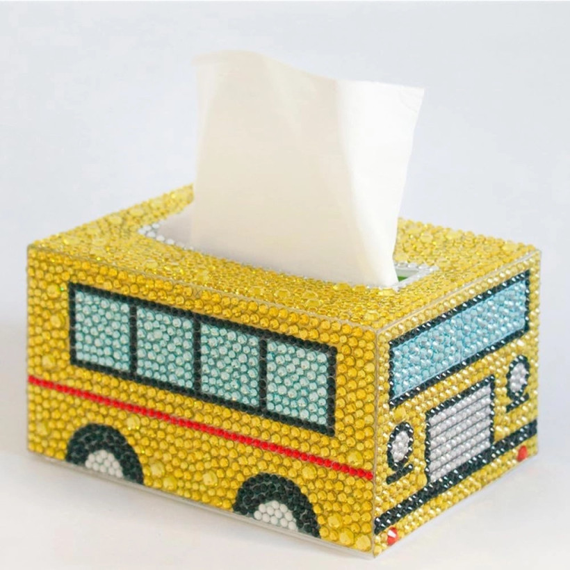 mozaika diamentowa pudełko na chusteczki 