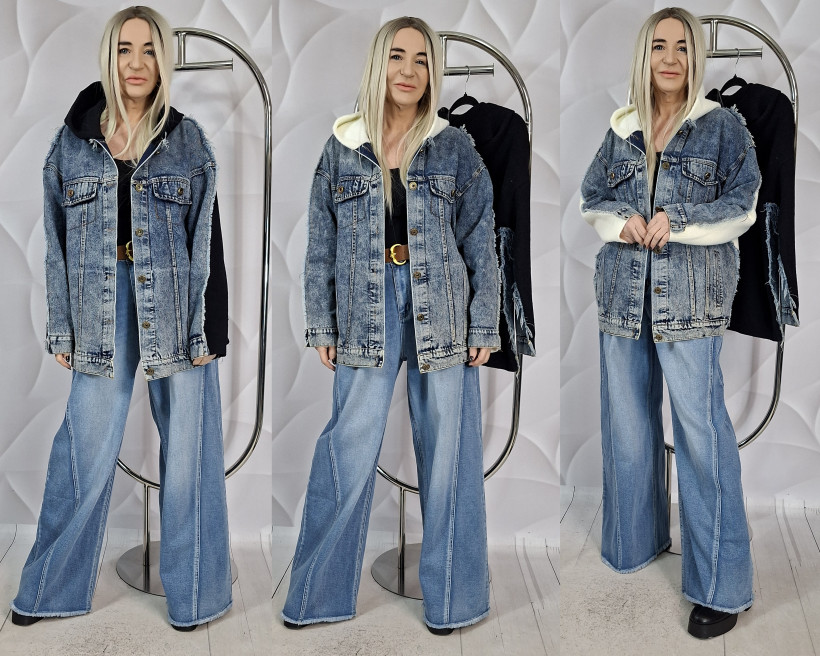 KURTKA JEANSOWA  LAMETTE   25334 RN6