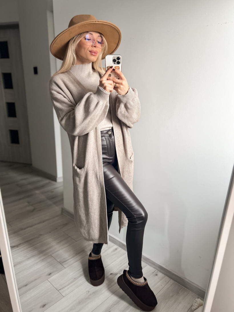 Sweterer długi fango 5007