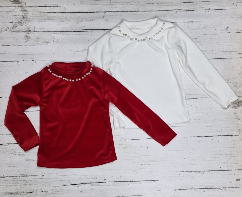 Bluzka welurowa PERŁA 