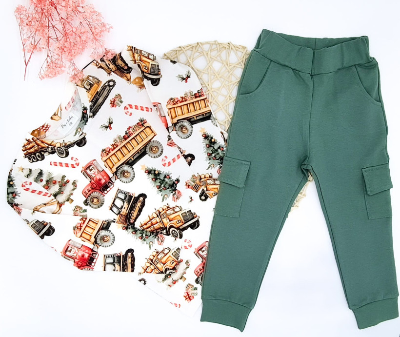 ZIELONE SPODNIE BOJÓWKI BY O BABY