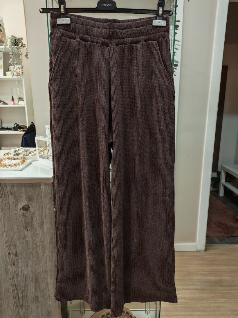 Calça pantalona castanho chocolate   Baby Love