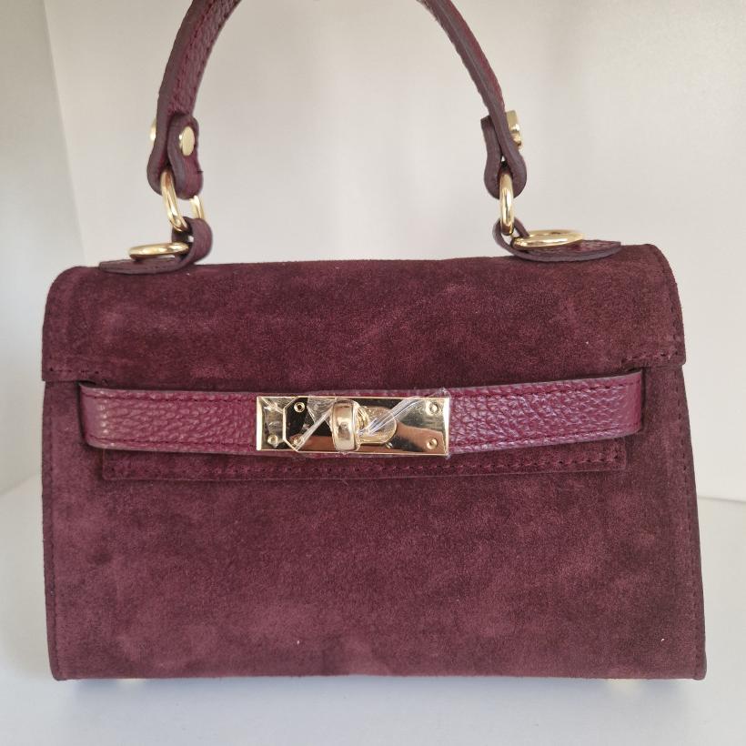 HERMESKA Z ZAMSZU NATURALNEGO MASSIMO CONTTI BORDOWA