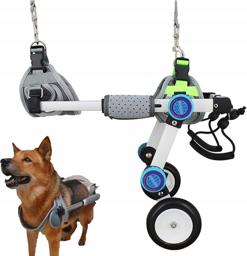 HobeyHove Regulowany wózek dla psa wózek inwalidzki dla psa podwieszany XS