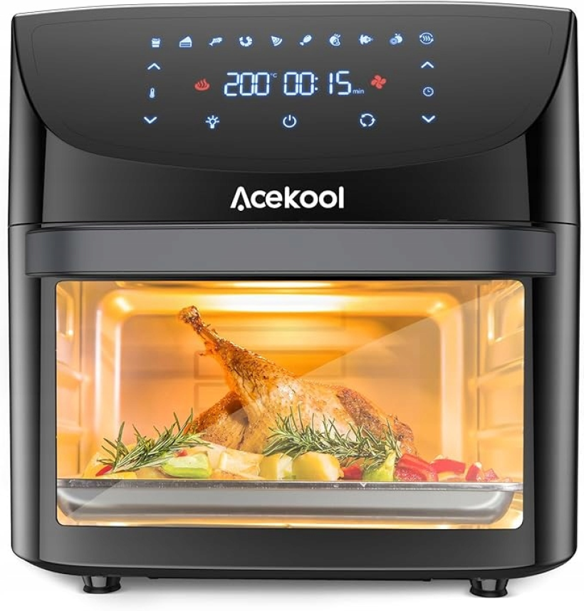 Acekool Air Fryer Frytkownica na Gorące Powietrze, beztłuszczowa, 18L 1800W