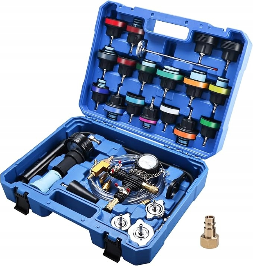 ZESTAW 28-częściowy tester szczelności układu chłodzenia wykrywacz wycieków