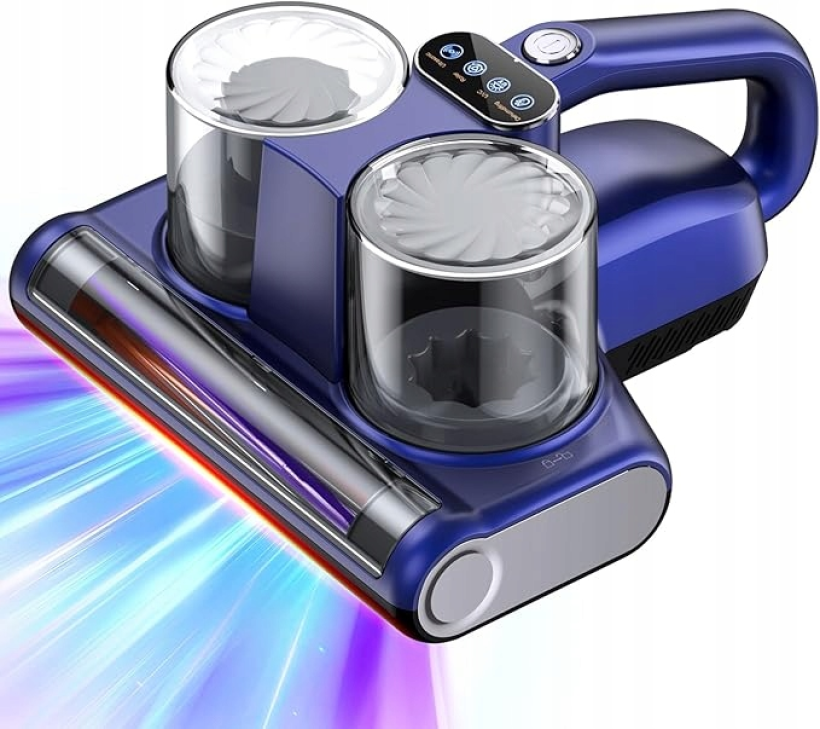JPHYLL Odkurzacz Antyroztoczowy 16Kpa UV-C Ultrasoniczny do Materacy HEPA