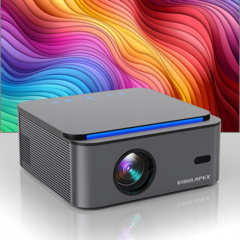 Projektor VISULAPEX U1 20000 LM 1080P Full HD, obsługa 4K, WiFi kino domowe