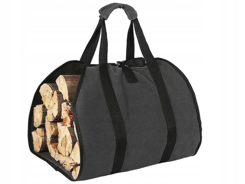 Torba do przenoszenia drewna opałowego, kominkowego wodoodporna z uchwytem