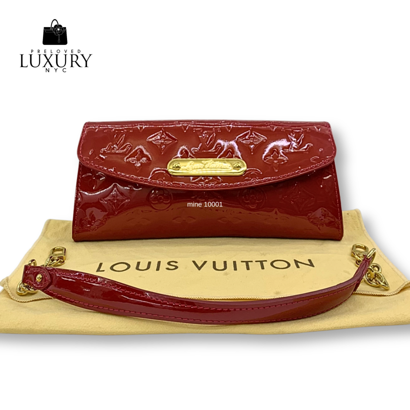 LOUIS VUITTON Bag Vernis M93571 Sunset Boulevard Red