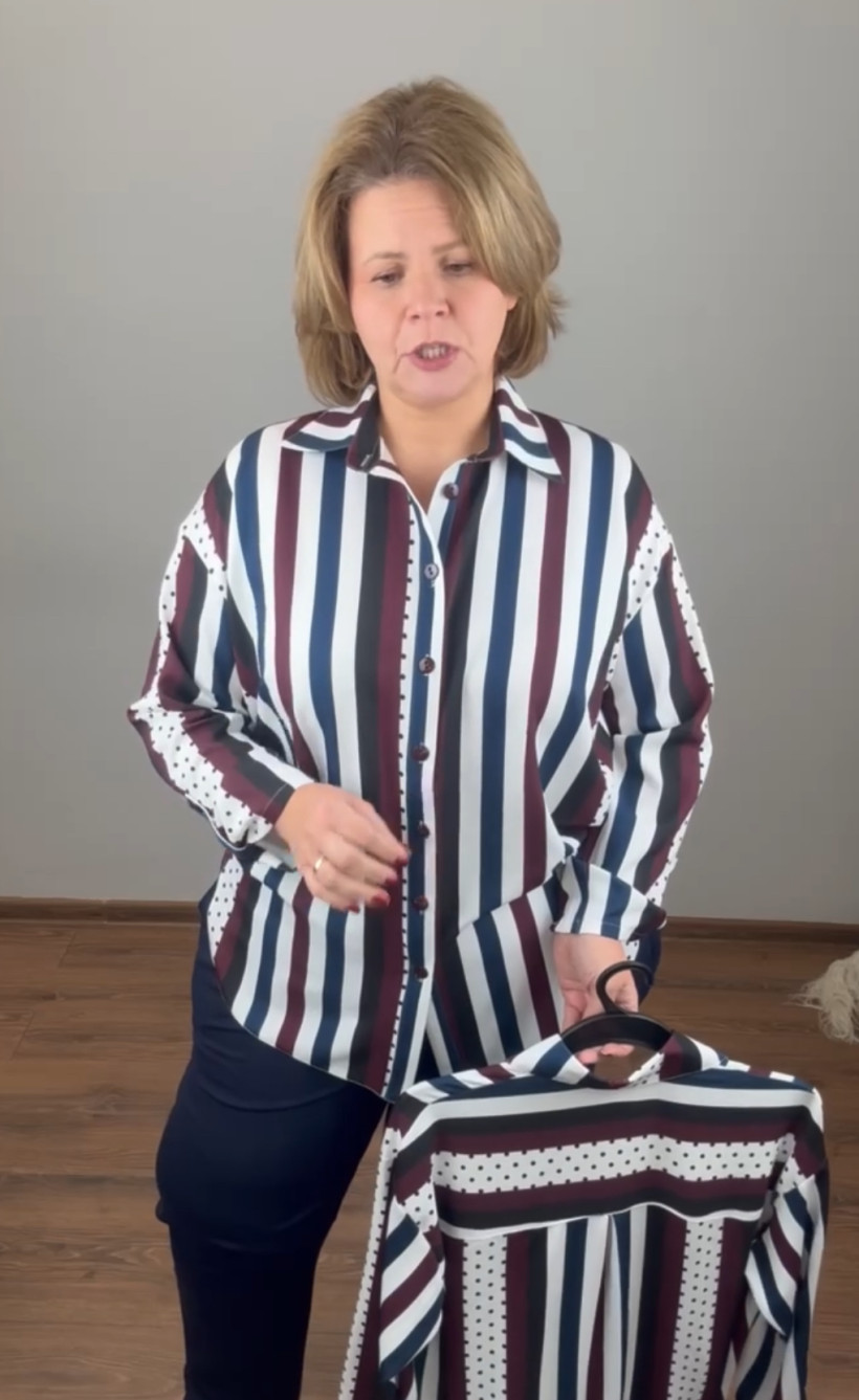 Koszula w pasy - alfa - rozm.52 - 13196