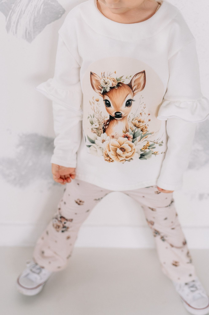 BLUZA ŚMIETANKOWA OCIEPLANA SARENKA MAM TEN LUZ