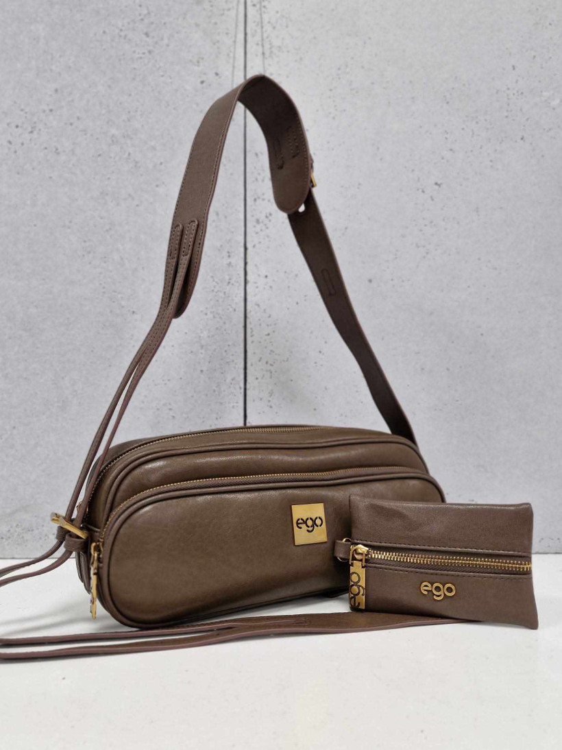 EGO TOREBKA CZEKOLADOWA SKÓRA NATURALNA 