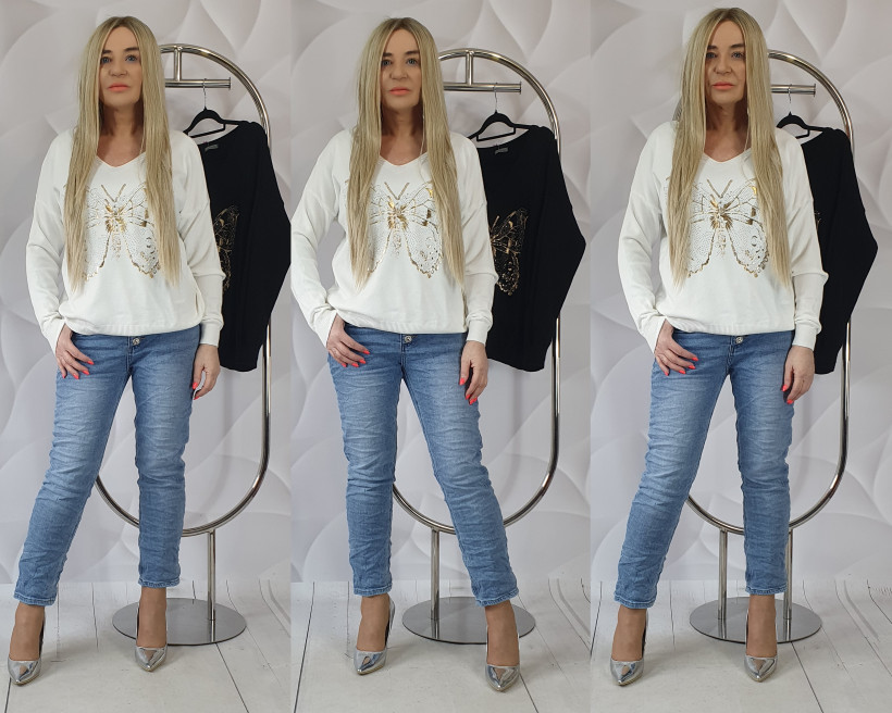 SWETEREK FLOYD 8286/10185 RB6 LIVANS złoty motyl