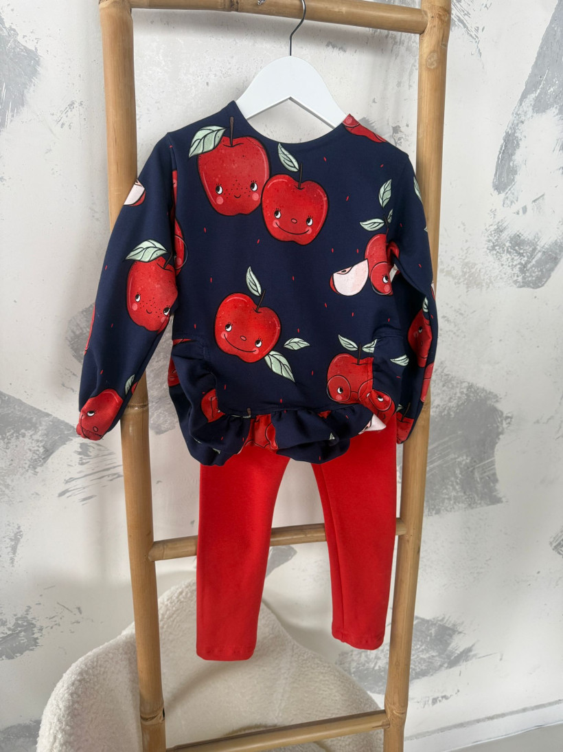 Leginsy ocieplane czerwone Mam ten Luz