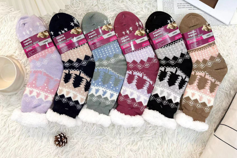 CHAUSSETTES ÉPAISSES POLAIRE - modèle sapin p.35/41