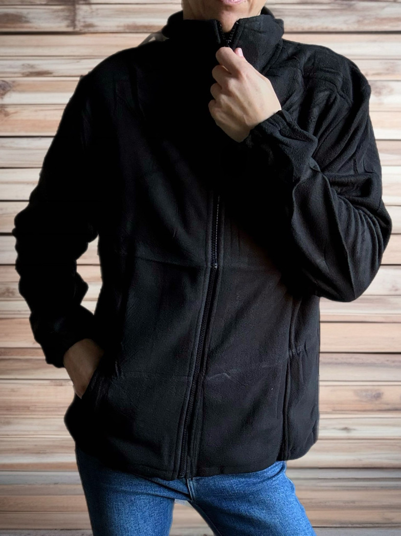 PROMO Polaire zippée noire