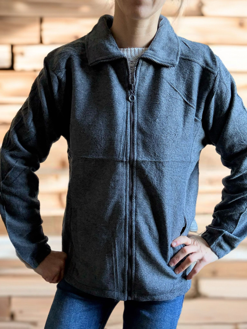 PROMO Polaire zippée grise