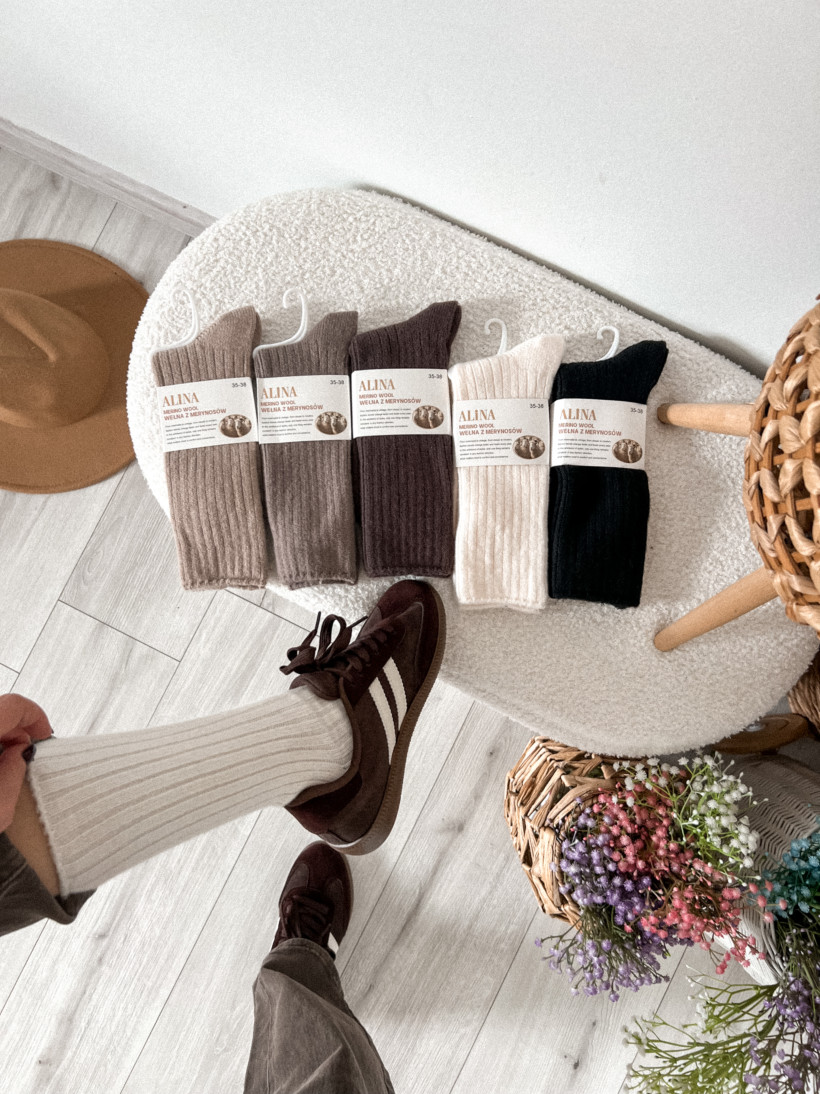 Skarpety WEŁNA BL61028F