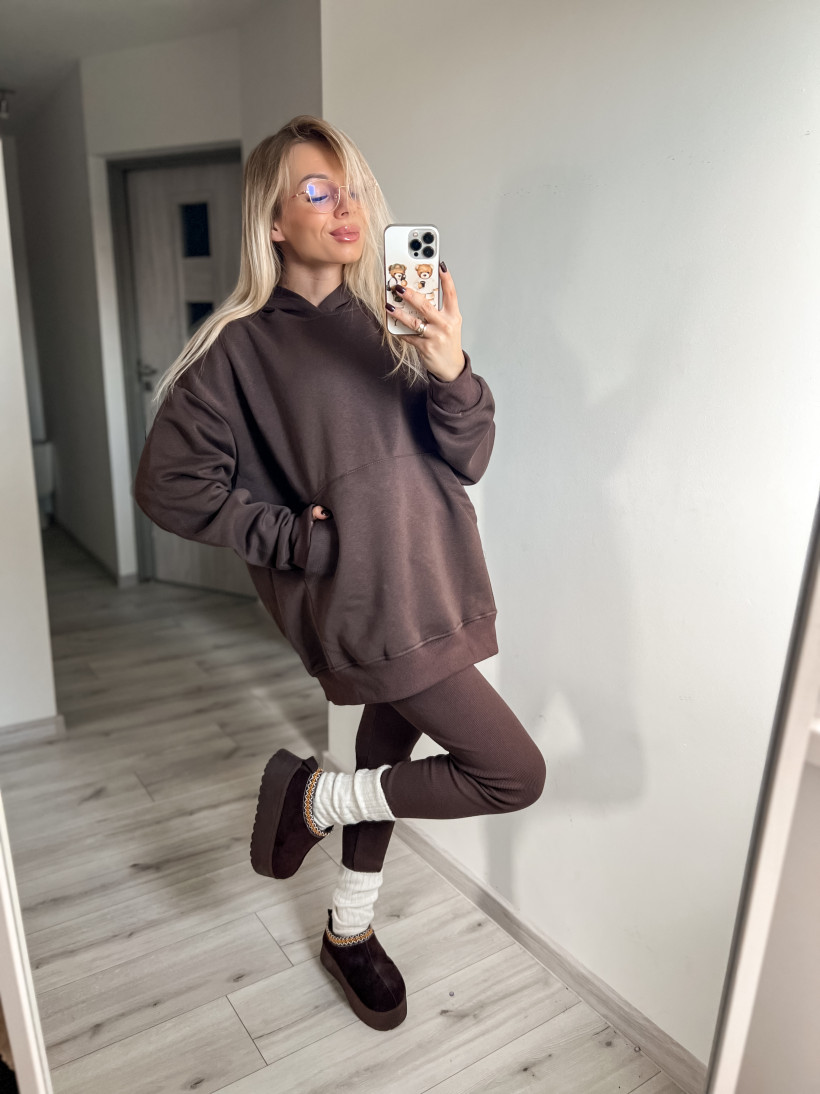 Komplet bluza+leginsy prążek