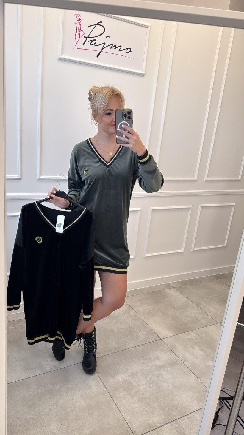 Sukienka dresowa welur 13927