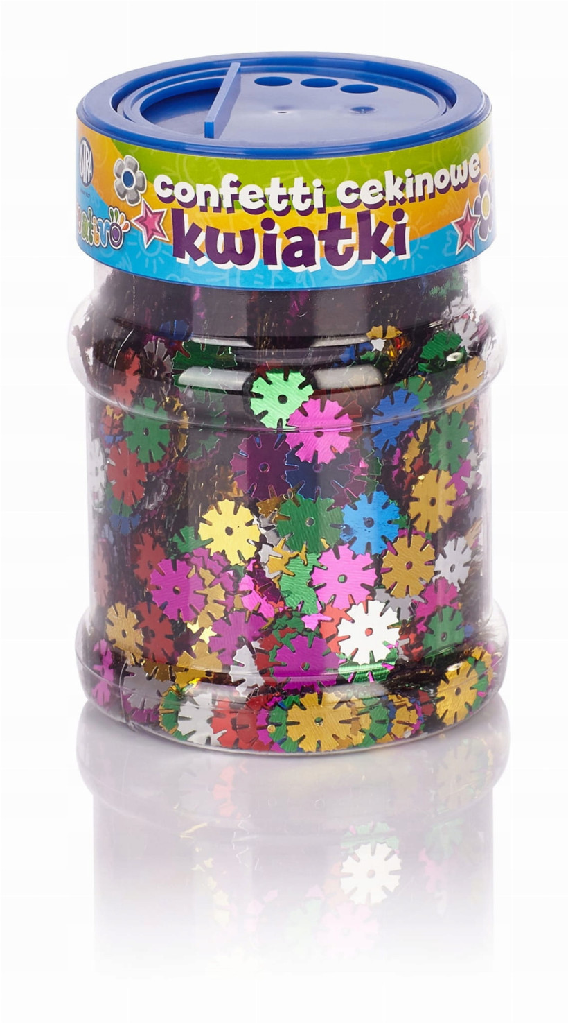 Confetti cekinowe kwiatki Astra Creativo - mix kolorów 100g