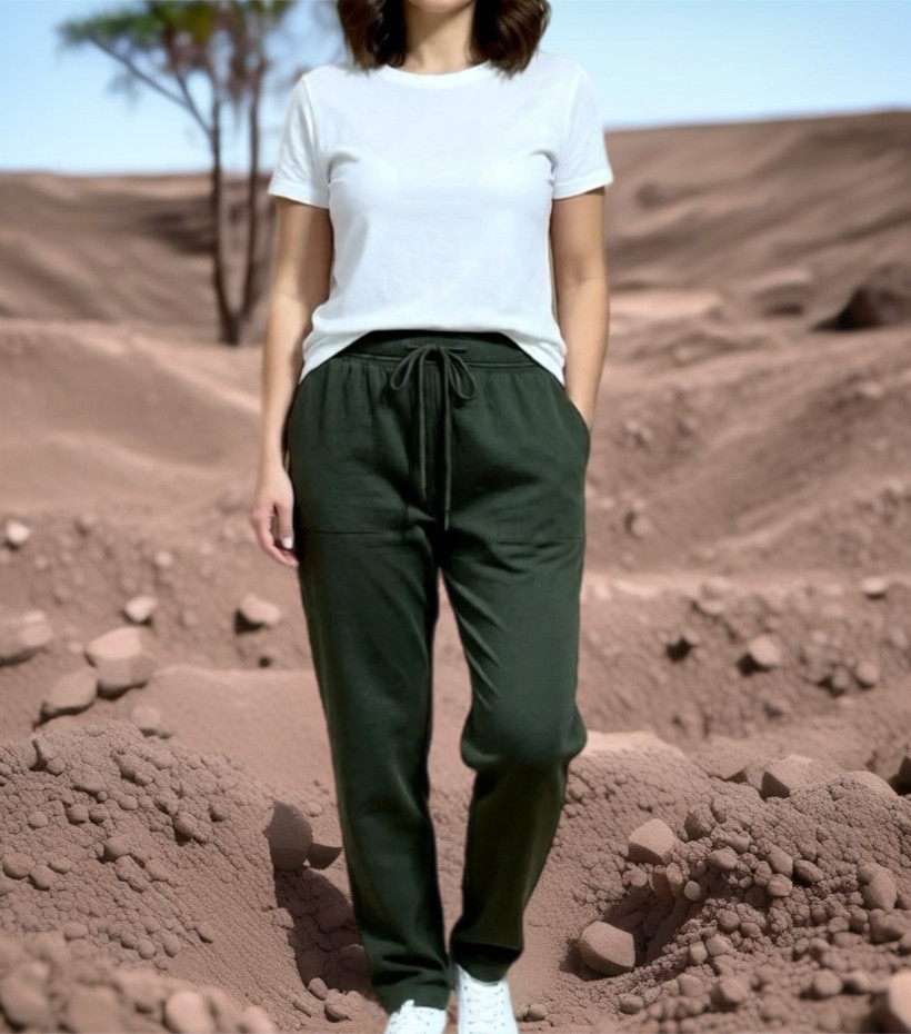 PROMO Pantalon jogg kaki tu 38/44+