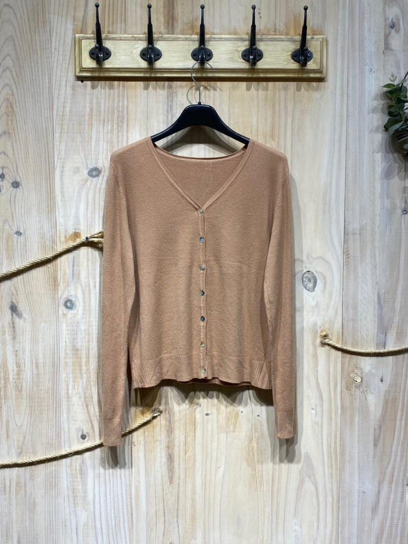 PROMO Gilet camel tu 36/40