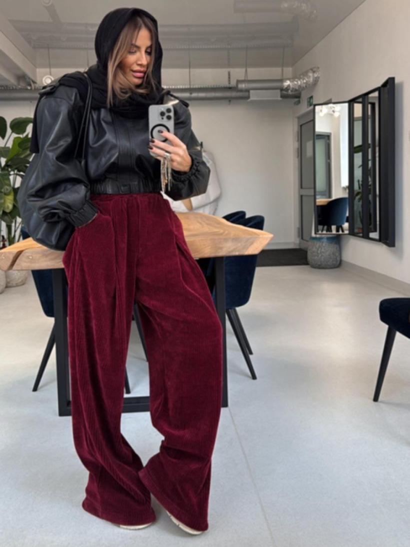 EM SPODNIE SZTRUKS BORDO