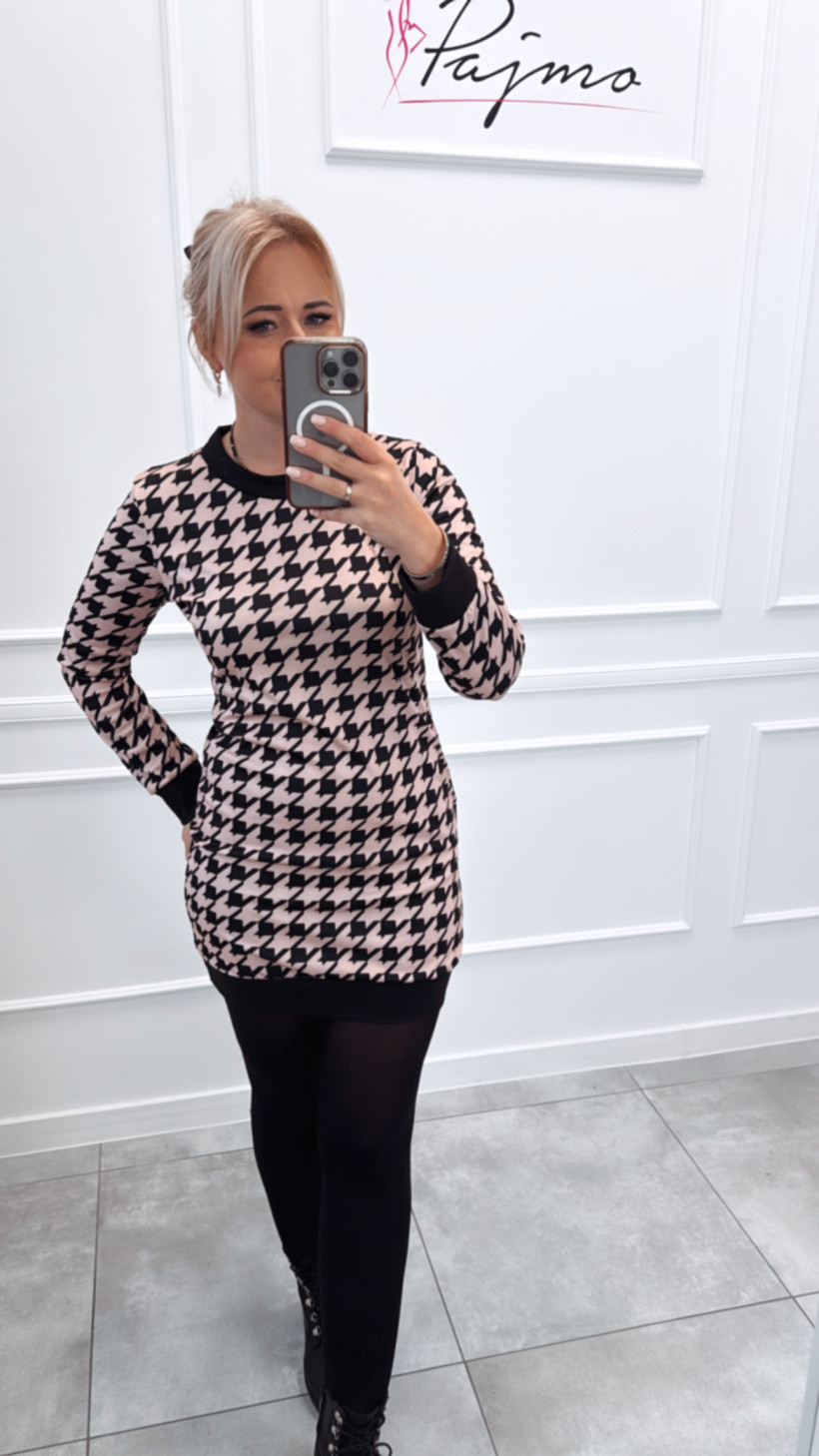 Sukienka pepitka 13910