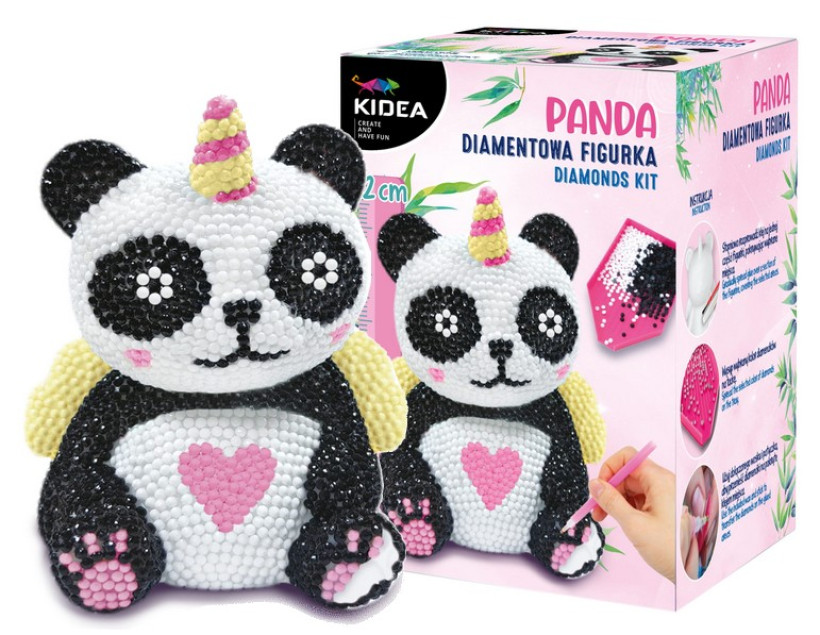ZESTAW DIAMENTOWA FUGURKA PANDA DIY KIDEA