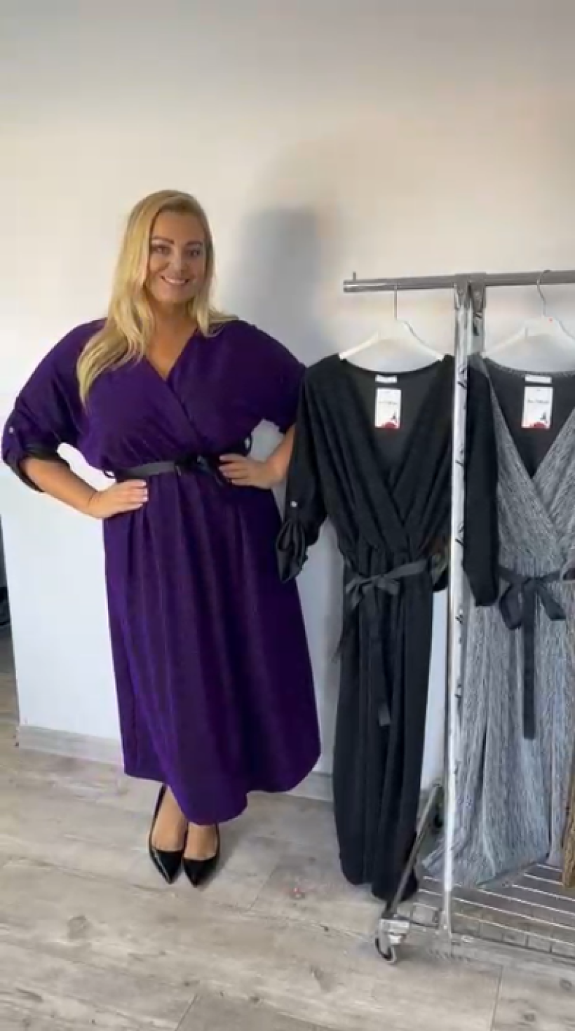Sukienka plus size z brokatem Plus Size - kolory
