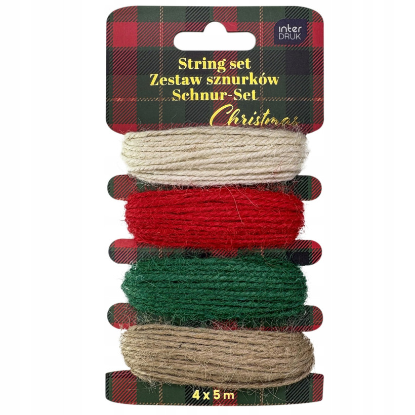 ZESTAW SZNURKÓW 4X5M , CHRISTMAS