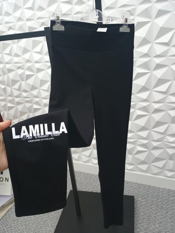 Leginsy La Milla logo na nogawce czarne