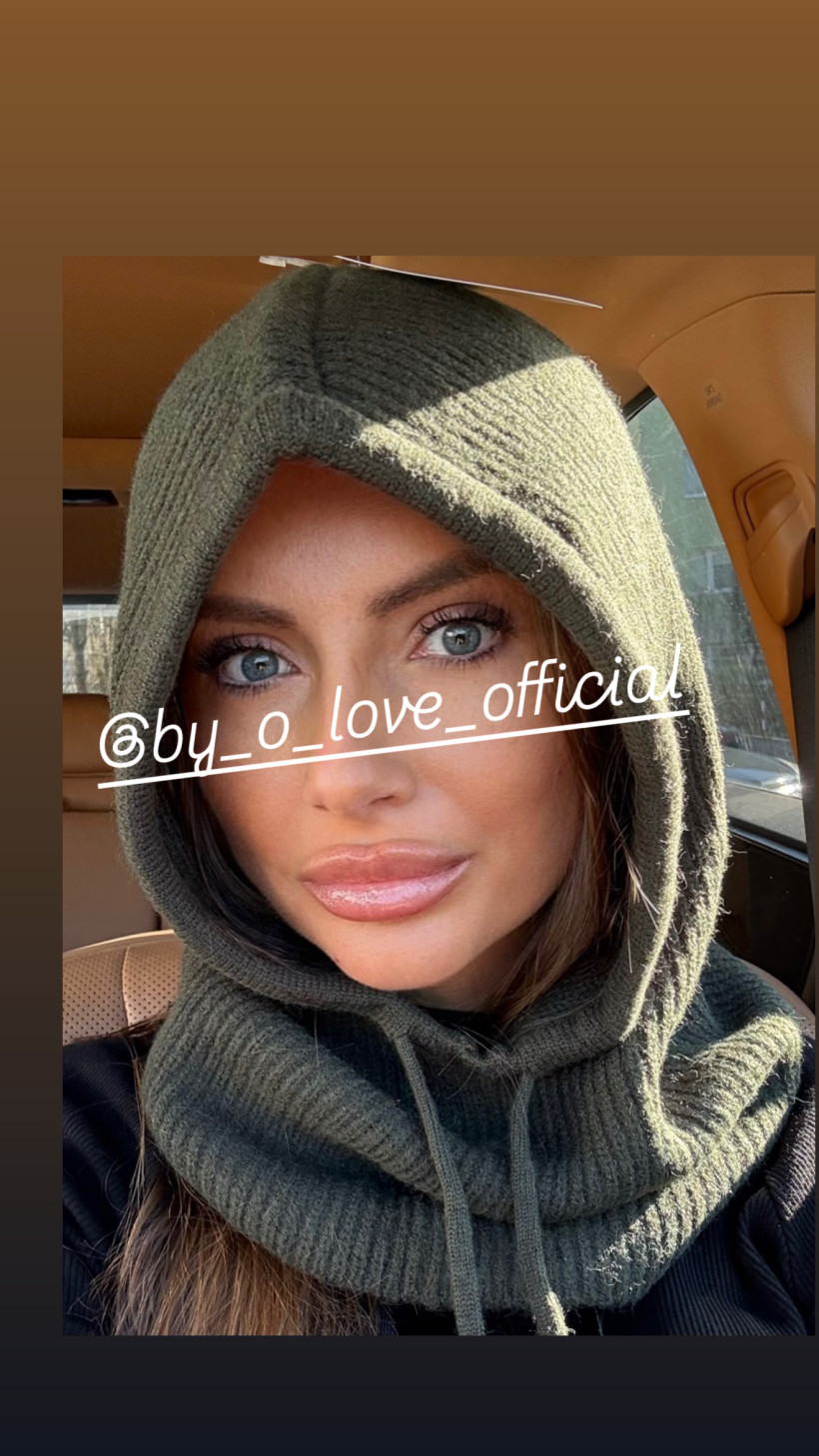 Nowa damska czapka komin kaptur w typie Balaclava kominiarka khaki