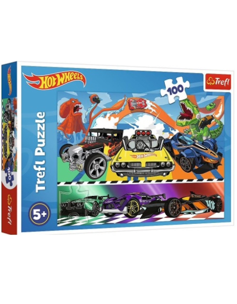 TREFL - Puzzle - Układanka - 100 el. - Hot Wheels - 16466