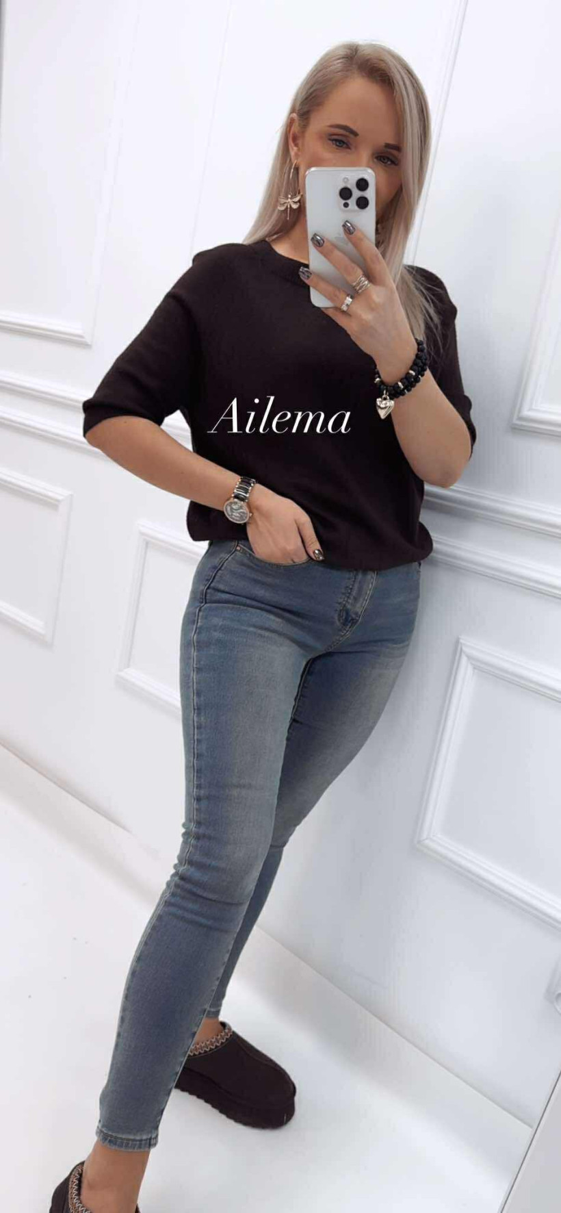 Jeansy M.SARA skinny SZ2283  vintage