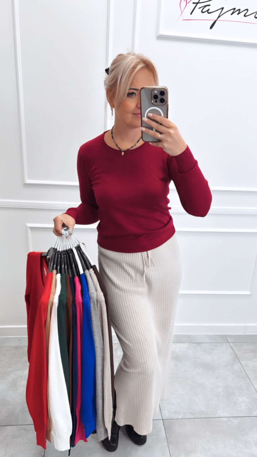 Sweter basic okrągły 13948